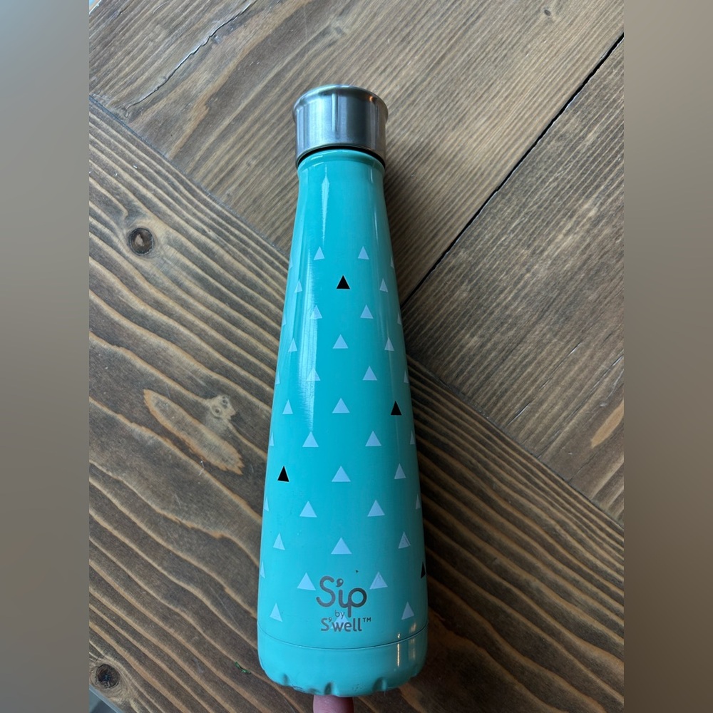 S'well Teal and Silver Water Bottle